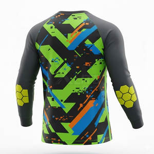 เสื้อผู้รักษาประตูฟุตบอลแขนยาวทันสมัย ชุดกีฬามืออาชีพ ไซส์ใหญ่ ระบายเหงื่อได้ดี สำหรับสโมสร โรงเรียน และการแข่งขัน - Product Image 3