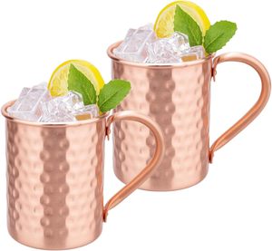 Chope à bière en cuivre pur 18 oz - Chope en cuivre massif faite à la main sans revêtement - Chope à bière en métal poli de qualité supérieure pour boissons froides en gros - Product Image 3