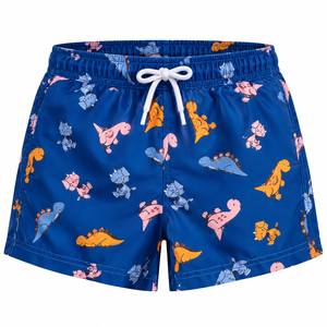 Shorts de Baño Personalizados para Niños, 100% Poliéster, Secado Rápido, con Cordón, Shorts de Playa para Niños, Logotipo Personalizado - Product Image 3