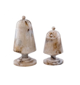 Traditional mabkhar burner with a <b>matching</b> bukhor storage <b>box</b> with cover best gits for Eid and Home decor - Product Image 1