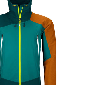 Men's Hooded Color Block Puffer <b>Jacket</b> <b>Waterproof</b> <b>Winter</b> Sporty Polyester Regular Length Zipper Closure Men Windbreaker <b>Jacket</b> - Product Image 3