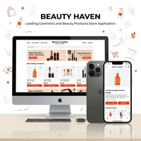 Application de magasin de cosmétiques et de produits de beauté la plus vendue avec fonctionnalité personnalisée et application conçue pour la vente