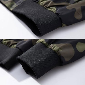 New Wholesale Eco-Friendly Waterproof Reversible Solid Winter Bomber <b>Jacket</b> <b>with</b> <b>Fleece</b> <b>Lining</b> Custom Logo Print - Product Image 6