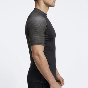 <b>BJJ</b> MMA <b>Rashguard</b> Men's Half Sleeve Compression UPF50+ Waterproof Eco-Friendly 220g Spandex Anti-Rip No-Gi Grappling Adults - Product Image 4
