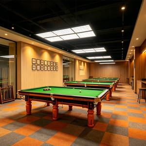 <span class=keywords><strong>Table</strong></span> <span class=keywords><strong>de</strong></span> billard en bois massif <span class=keywords><strong>de</strong></span> 12 pieds avec blocs en acier pour l'entraînement - Vente en gros - Product Image 4