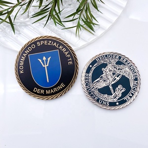 Moneda de desafío de aleación de zinc conmemorativa de esmalte estampado 2D 3D con logotipo personalizado barato - Product Image 2