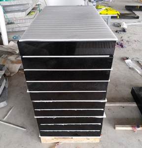 Dalles de granit noir absolu de 60 mm à 150 mm d'épaisseur pour monuments funéraires, importées de Pologne - Product Image 1
