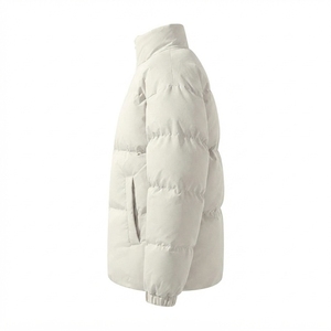 High Quality Unisex Long Letter <b>Pattern</b> Stand Collar Waterproof <b>Quilted</b> Bomber <b>Jacket</b> for Winter - Product Image 2