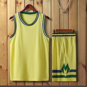 Ensemble short et maillot de basket-ball rayé blanc et bleu pour homme, col en V, sans manches, vêtements de sport respirants, toutes saisons - Product Image 4