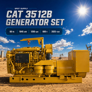 Generador Diésel Caterpillar 3512B Trifásico de 4 Cilindros, 1045kW, 1200RPM, 600V, 60Hz, Año 2025, CAT en Stock - Product Image 1