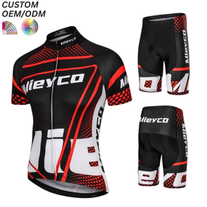 Ensembles de cyclisme personnalisés imprimés par sublimation, légers et à séchage rapide, maillots et cuissardes de vélo, support OEM ODM pour la vente en gros - Product Image 5