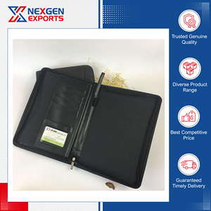 Carpeta de Presentación de Lujo Hecha a Mano de Calidad Excepcional, con Cierre, Grabado en Relieve e Impresión, Nexgen Exports, para Uso en Oficina, Superventas - Product Image 5