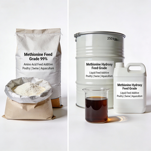DL Metionina en Polvo Grado Alimenticio y Metionina Hidroxi Líquida para Fábricas de Piensos - Product Image 1