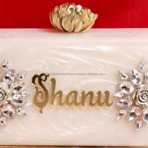 อีวิ่งเรซิ่นอีพ็อกซี่ Angel-ธีมเรซิ่นคลัทช์กระเป๋าสไตล์โบราณสําหรับงานแต่งงานตกแต่งและของขวัญ - Product Image 5