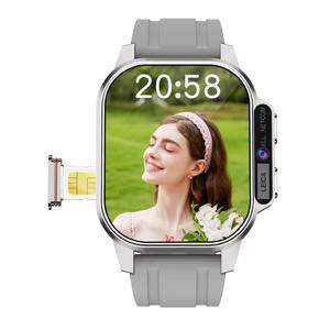 Montre connectée 4G 2025, écran AMOLED 2,04 pouces, Android, fréquence cardiaque, appels vidéo, Tiktok/Facebook/<span class=keywords><strong>Twitter</strong></span>/<span class=keywords><strong>Whatsapp</strong></span>, étanche IP67, double - Product Image 4