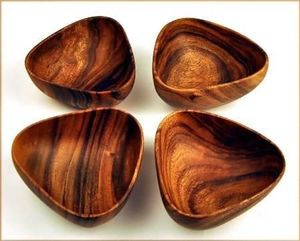 wooden <b>dinnerware</b> bowls hand made bowls - Product Image 6