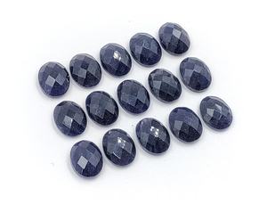 Aventurine bleue de qualité AAA, cabochon ovale facetté, pierre précieuse naturelle à 100 %, 13*10 mm, pour la création de bijoux, prix de gros. - Product Image 3