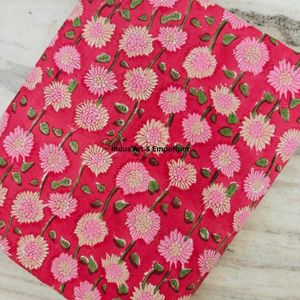 Block Print Cotton Cambric 60X60 Running Fabric Traditional Jaipuri Print Cotton Fabric - Product Image 2