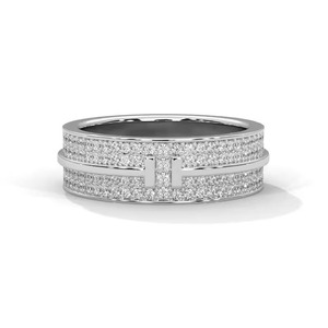 moissanite <b>ring</b> t <b>ring</b> <b>iced</b> out <b>ring</b> hip hop jewellery sterling silver <b>ring</b> vvs moissanite band diamond look <b>ring</b> luxury band ri - Product Image 1