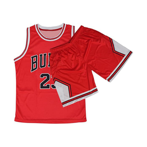 Uniformes de basket respirants en polyester, maillots et shorts personnalisés pour hommes, séchage rapide, uniformes d'équipe sportive en mesh, à vendre - Product Image 3