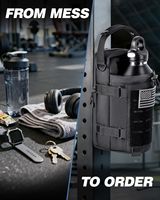 Porte-bouteille d'eau magnétique personnalisé avec logo, aimant puissant, sac de sport pour bouteille, pochette tactique pour bouteille d'eau avec bandoulière
