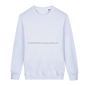 Coton vierge unisexe polaire tissu Logo personnalisé impression plaine col rond hommes sweats séchage rapide sweat - Product Image 4