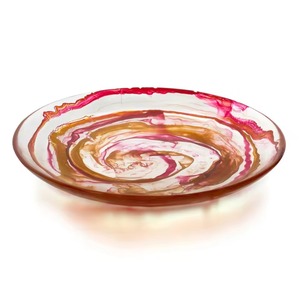 Plato de resina hecho a mano, duradero, con diseño de remolino acuático, pulido, clásico, personalizable, ecológico, apto para uso alimentario, con patrón decorativo. - Product Image 2