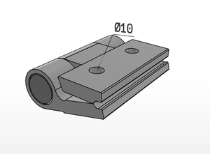 K1178 <b>Spring</b> <b>hinges</b> aluminium profile, 0.2 Nm - Product Image 5
