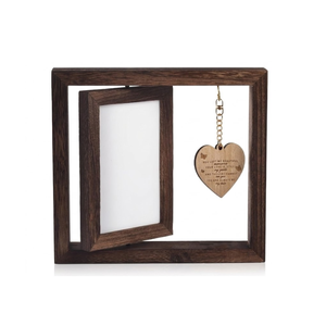 Marco de Fotos Conmemorativo de Madera Natural al por Mayor, Mini Marco de Fotos Vintage, Decoración para Urnas, de Fábrica en Vietnam - Product Image 1