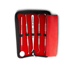 ชุดเครื่องมือผ่าตัดทางทันตกรรมพื้นฐาน สีเงิน ผลิตจากสแตนเลสอย่างดี สำหรับการผ่าตัดช่องปาก ถอนฟัน และการรักษาโรคปริทันต์ - Product Image 3