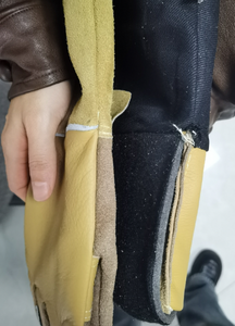 ถุงมือเชื่อมหนังวัว แขนยาว กันลื่น ทนต่อการฉีกขาด ทนทาน ระบายอากาศได้ดี ถุงมือเชื่อมเพื่อความปลอดภัย - Product Image 3