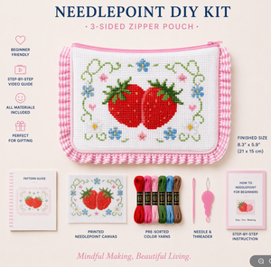 <span class=keywords><strong>Pochette</strong></span> transparente à fermeture éclair avec bordure florale imprimée personnalisée, organisateur de ciseaux, sac de <span class=keywords><strong>rangement</strong></span> pour fils à broder, sac de <span class=keywords><strong>couture</strong></span>, sac de projets pour point de croix - Product Image 4
