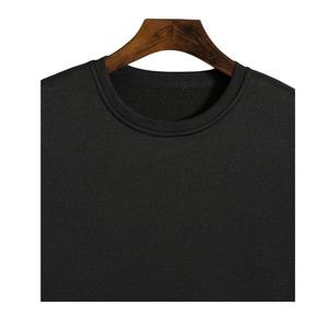 เสื้อสเวตเชิ้ตผ้าฝ้ายฟลีซแบบเรียบ ขายส่ง ปักโลโก้ได้ตามต้องการ เสื้อคอกลมลำลองสำหรับผู้ชาย เสื้อกันหนาวเนื้อหนา สีพื้น - Product Image 3