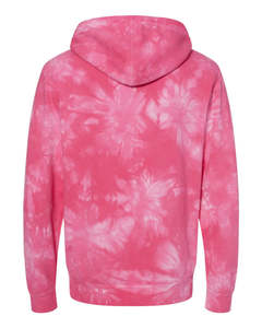 <b>Men's</b> <b>Tie</b>-Dye Hooded Sweatshirt Regular Fit Casual <b>Pink</b> Knitted Long Sleeve Pocket Front Streetwear Private Label Wholesale - Product Image 4