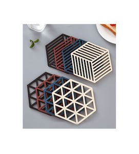 Posavasos Clásico Multiusos de Madera para Eventos, Protector de Superficies para Bebidas, Madera Sólida Natural, Duradero - Product Image 2