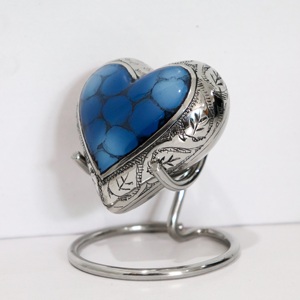 Urnas de Latón de Alta Calidad para Cenizas, Productos Personalizados, Grabadas, con Diseño Floral Electrochapado, Urna Funeraria Artesanal para Cenizas Humanas - Product Image 5