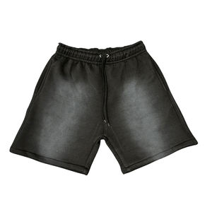 Shorts en jean délavé pour homme, style vintage, en coton, déchirés, décontractés, coupe ample, style urbain, pour l'été - Product Image 5