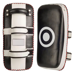 Customized MMA Thai Kick Pads Premium Black Curved Strike <b>Shield</b> for Professional Gyms - Product Image 4