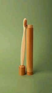 <b>Toothbrush</b> Soft for Charcoal Bristles /Plastic Handle Eco-Friendly <b>Disposable</b> Regular Size for Hotel Home Travel Use - Product Image 1