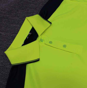 Camisa de Hombre de Alta Calidad, Ecológica, 100% Algodón, con Botones, Tejido Jersey Transpirable de 180g, Formal, Manga Corta, con Logotipo Frontal, para Golf - Product Image 5