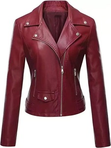 Chaquetas de Cuero para Mujer de Alta Calidad, con Logotipo Frontal, Transpirables, Impermeables, a la Moda para Invierno, Talla Personalizada, Gran Venta - Product Image 6