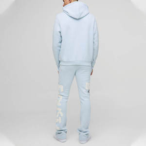 ชุดเซ็ตแทรคสูทแบบยูนิเซ็กซ์ 2 ชิ้น ผ้าฝ้าย 100% เสื้อฮู้ดดี้ระบายอากาศได้ดี พิมพ์ลายดิจิทัล น้ำหนักปานกลาง มีเชือกผูก กระเป๋าข้าง - Product Image 5