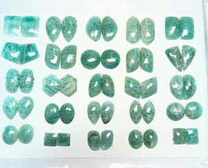 Piedra Preciosa de Amazonita Verde Natural, Corte Rosa, 150 Quilates, Piedras Sueltas para Joyería - Product Image 2