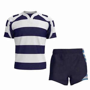 Tenue de rugby de qualité supérieure entièrement personnalisable, maillot de rugby professionnel, ensemble court, séchage rapide et respirant. - Product Image 4