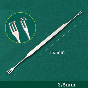 1 Pieza Gancho de Extracción Oftálmico Micro, Gancho de Párpado de Dos y Tres Dientes, Instrumento Quirúrgico Oftálmico Médico - Product Image 4