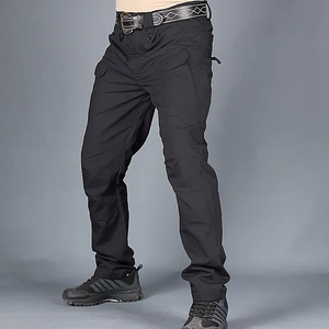 Wholesale Stacked Cargo Pants <b>Men</b> High Quality 6 Pocket Casual Lightweight Canvas Drawstring Closure Baggy Pants - Product Image 6