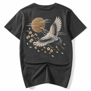 T-shirt imprimé pour homme, col rond, 100 % coton, manches courtes, coupe classique, motif uni, streetwear décontracté, anti-boulochage, respirant, 220 g - Product Image 1