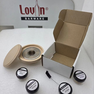 Wood Cocktail & <b>Snack</b> Trays-Portable Eco-Friendly Reusable <b>Bar</b> Accessories for Cocktail and Gift Use Classic Style Wholesale - Product Image 6