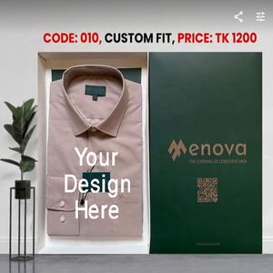 Top Exportateur Super Doux 100% Coton Multicolore Tissu Respirant Hommes Chemises Logo Personnalisé Plus La Taille Automne Bas Anti-Rides - Product Image 5