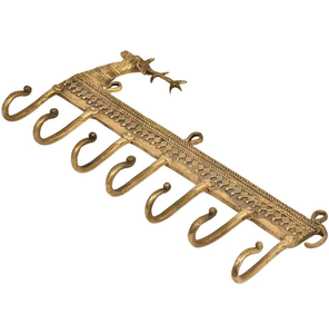 Brass Hook Hanger Custom <b>Rails</b> Customized Sizes 6 Hook <b>Wall</b> Mounted Best Quality Brass Decor Crest Coat Hook - Product Image 2